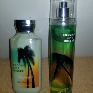 Bath & Body Works Coconut Lime Breeze Fragrance Mist & Body Lotion